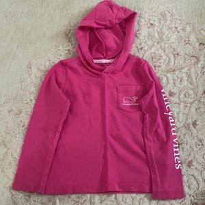 Long-sleeve, hooded-style t-shirt